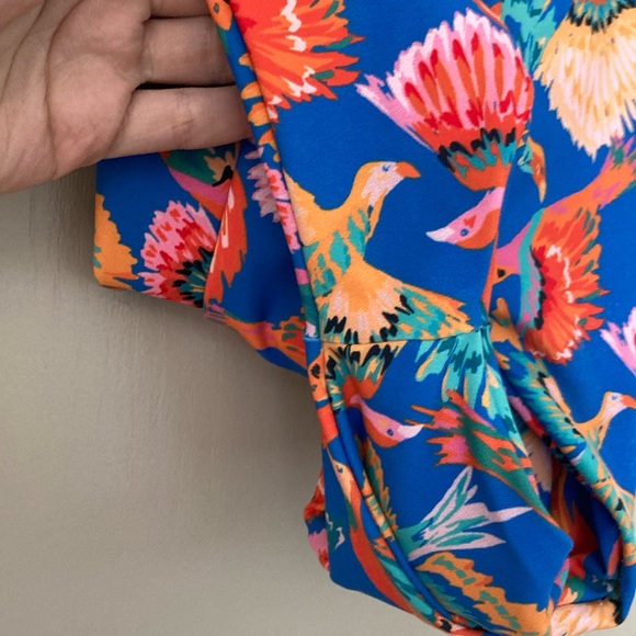 Skatie Tropical Birds One Piece Swimsuit Medium - Picture 6 of 6